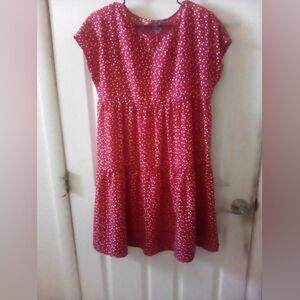 Emery Rose Heart Print Dress